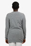 Holt Renfrew Grey Cashmere Cardigan Size M