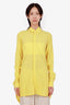 Ann Demeulemeester Yellow Striped Button Down Shirt Size XS
