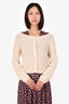 Tularosa Cream Cable Knit Cardigan Size XS