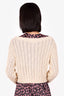 Tularosa Cream Cable Knit Cardigan Size XS
