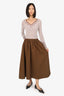 Camila Coelho Brown Maxi Skirt Size S