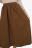 Camila Coelho Brown Maxi Skirt Size S