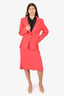 Escada Pink Wool Two-piece Skirt Suits Size 44