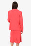 Escada Pink Wool Two-piece Skirt Suits Size 44