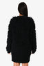 No.21 Black Hand Looped Cardi Coat Size 40