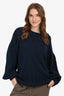 Dries Van Noten Navy Alpaca Blend Sweater Size M