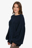 Dries Van Noten Navy Alpaca Blend Sweater Size M
