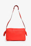 Loewe Red Leather Large Flamenco Knot Front Flap Crossbody