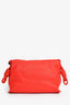 Loewe Red Leather Large Flamenco Knot Front Flap Crossbody