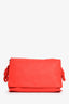 Loewe Red Leather Large Flamenco Knot Front Flap Crossbody