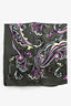 Balenciaga Green Silk Printed Square Scarf