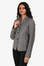 Jil Sander Grey Wool/Cashmere Single Breasted Blazer Size 32