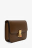 Celine Brown Leather Medium Box Bag