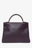 Hermès 2014 Raisin Epsom Leather Retourne Kelly 32 with Strap