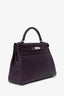 Hermès 2014 Raisin Epsom Leather Retourne Kelly 32 with Strap