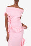 Fanci Club Pink Ruffled Sleeveless Maxi Dress Size XS