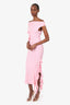 Fanci Club Pink Ruffled Sleeveless Maxi Dress Size XS