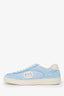 Gucci Baby Blue Mesh/Suede G75 Trainer Sneakers Size 38.5