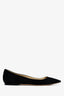 Jimmy Choo Black Suede Pointed Toe 'Alina' Flats Size 36