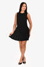 MCQ Alexander McQueen Black Studded Pleated Dress Size IT 40
