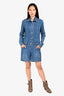 See by Chloe Blue Denim Medium Wash Romper Size 40