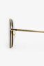 Gucci Gold/Blue Aviator Sunglasses