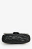 Pre-Loved Chanel™ 2008-09 White/Black Quilted Single Flap Shoulder Bag