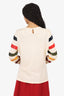 Carolina Herrera Cream/Multicolour Sequin/Wool Sweater Size L
