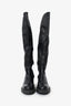 Prada Black Leather Knee High Boots Size 39.5