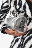 Vivienne Westwood Silver Metallic Leather Cylinder Chain Bag