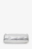 Vivienne Westwood Silver Metallic Leather Cylinder Chain Bag