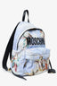 Moschino Blue Nylon Fresco Backpack