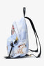 Moschino Blue Nylon Fresco Backpack
