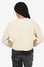 Acne Studios Cream Chunky Cropped Knit Sweater Size S