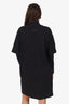 MM6 Maison Margiela Black Eagle Print Layered T-shirt Dress Size XS