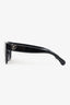 Pre-Loved Chanel™ Black Frame Heart Turnlock Interlocking CC Logo Sunglasses
