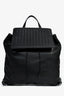 Bottega Veneta Black Leather Intrecciato Backpack (As Is)