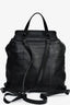 Bottega Veneta Black Leather Intrecciato Backpack (As Is)