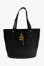 Chloe Black Leather Logo 'Aby' Tote Bag