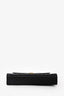 Saint Laurent Black Quilted Grain De Poudre Leather Large Envelope Chain Bag