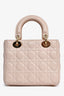 Christian Dior 2017 Pink Leather Cannage Small Lady Dior