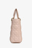 Christian Dior 2017 Pink Leather Cannage Small Lady Dior