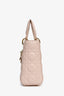 Christian Dior 2017 Pink Leather Cannage Small Lady Dior