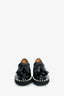 Stuart Weitzman Black Patent Leather Pearl Embellished Tassel Loafers Size 35
