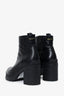 Prada Black Leather Heeled Chelsea Boots Size 35.5