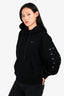 Off-White 2020 Black Cotton 'Shoelaces' Hoodie Size S Mens