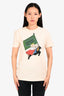 Lanvin Beige Cotton 'Babar' Printed Short Sleeves T-Shirt Est. Size S Mens