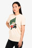 Lanvin Beige Cotton 'Babar' Printed Short Sleeves T-Shirt Est. Size S Mens