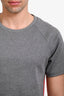 Thom Browne Grey Cotton Red Stripe T-Shirt Size 1 Mens