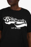 Balmain Black Cotton Retro Logo Short Sleeve T-Shirt Size S Mens